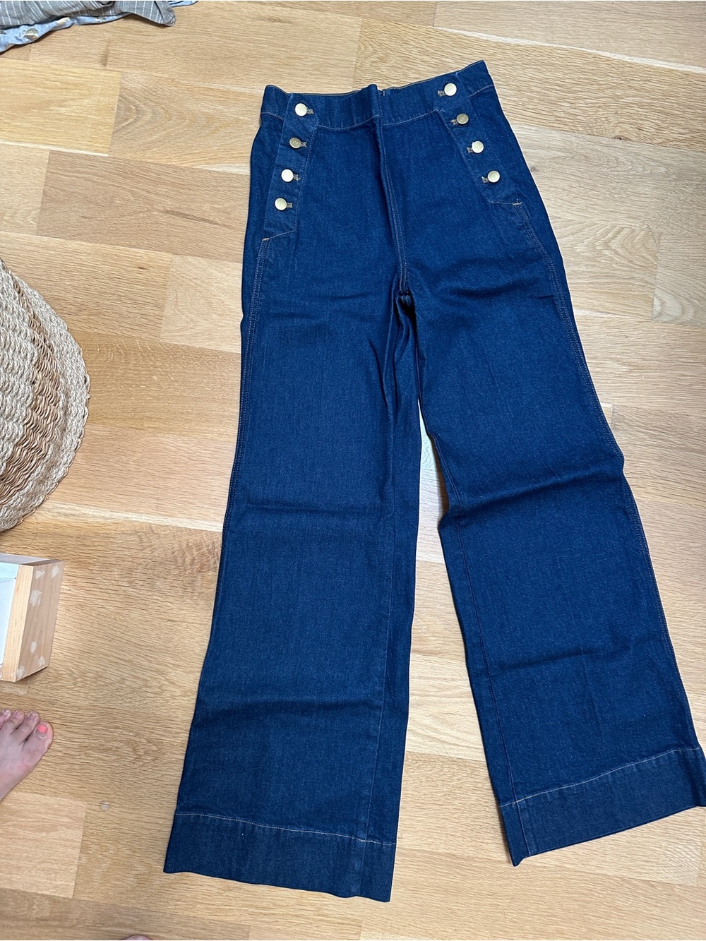 J.CREW Sailor wide leg jeans